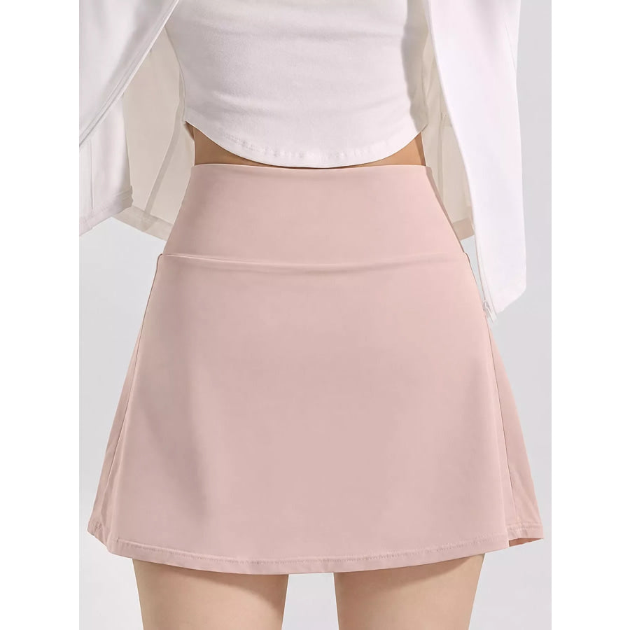 High-Waisted Pleated Active Skirt Apparel and Accessories