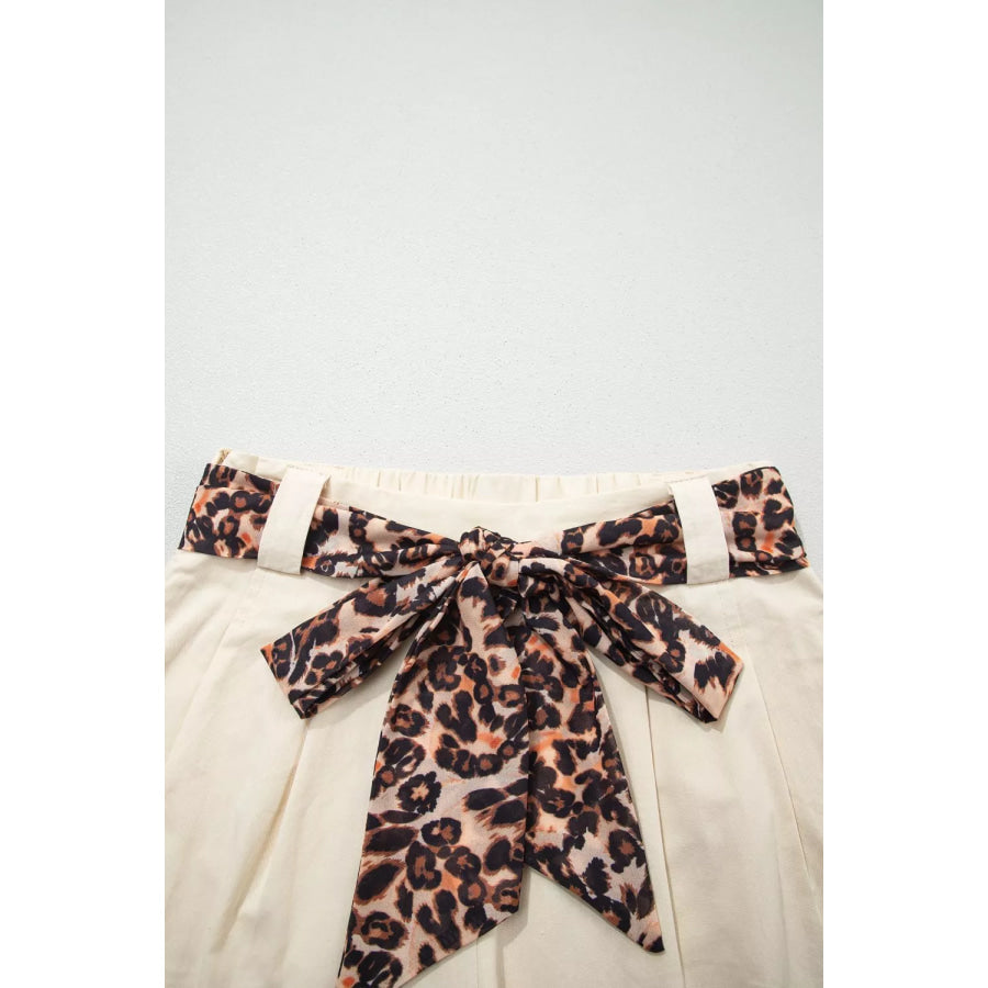 High-Waisted Pleated Shorts Apparel and Accessories
