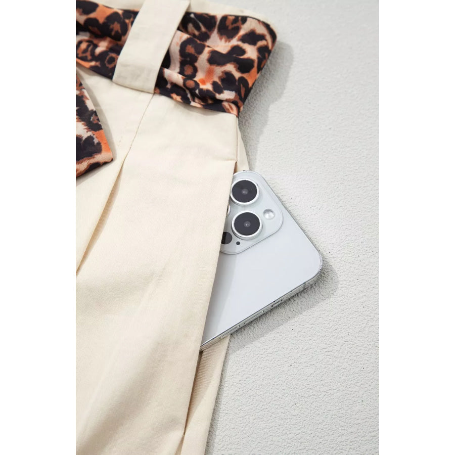 High-Waisted Pleated Shorts Apparel and Accessories