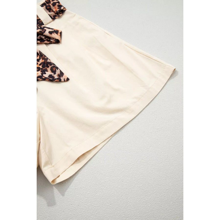 High-Waisted Pleated Shorts Apparel and Accessories