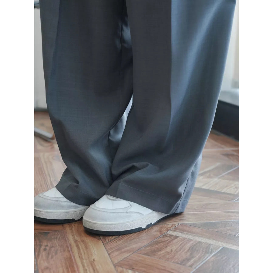 High-Waisted Pleated Wide-Leg Pants Apparel and Accessories