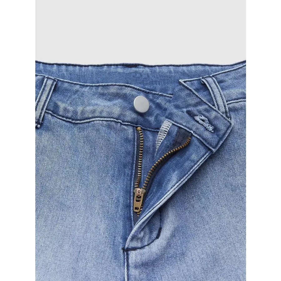 High-Waisted Relaxed Fit Jeans Apparel and Accessories