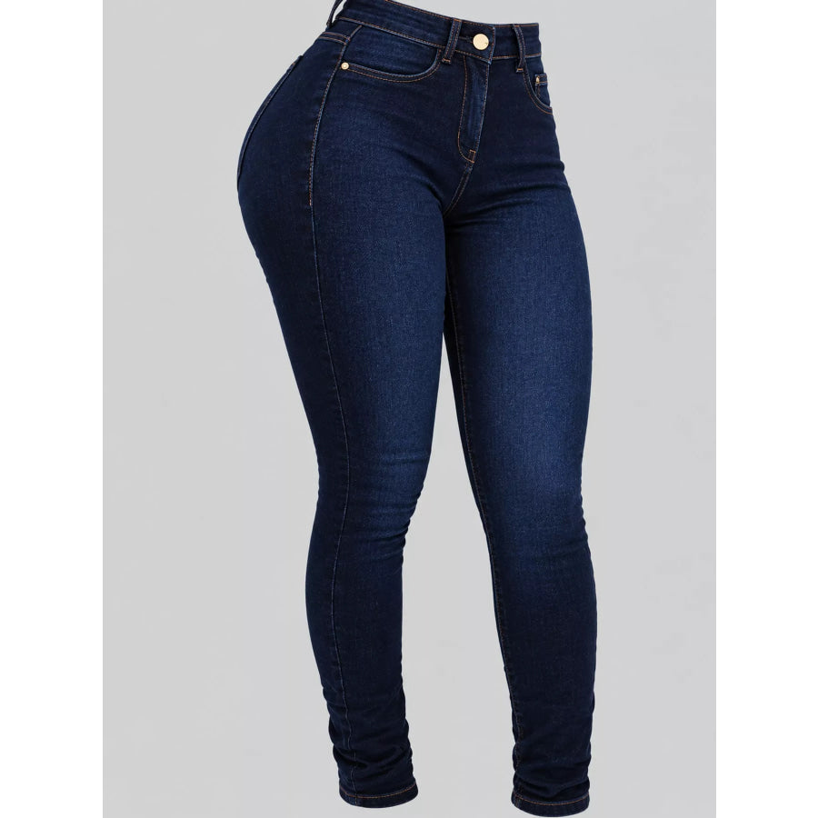 High-Waisted Sculpting Skinny Jeans Apparel and Accessories