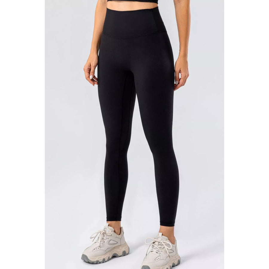High-Waisted Seamless Active Leggings Black / S Apparel and Accessories