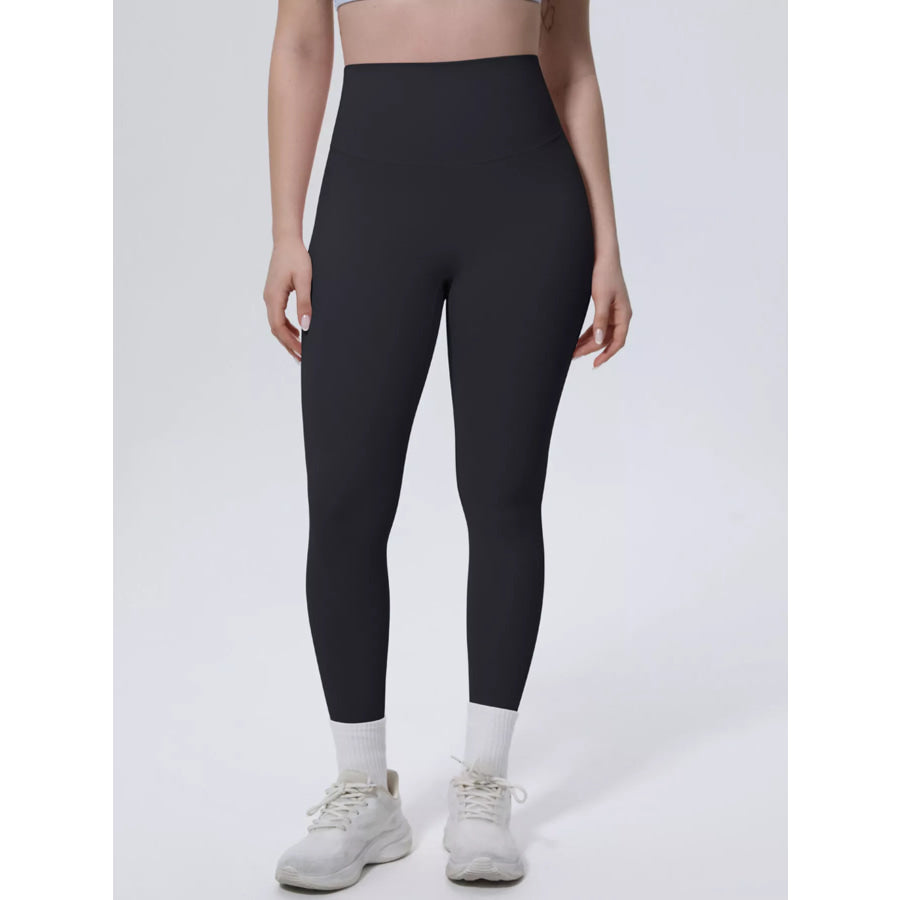 High-Waisted Seamless Active Leggings Black / S Apparel and Accessories