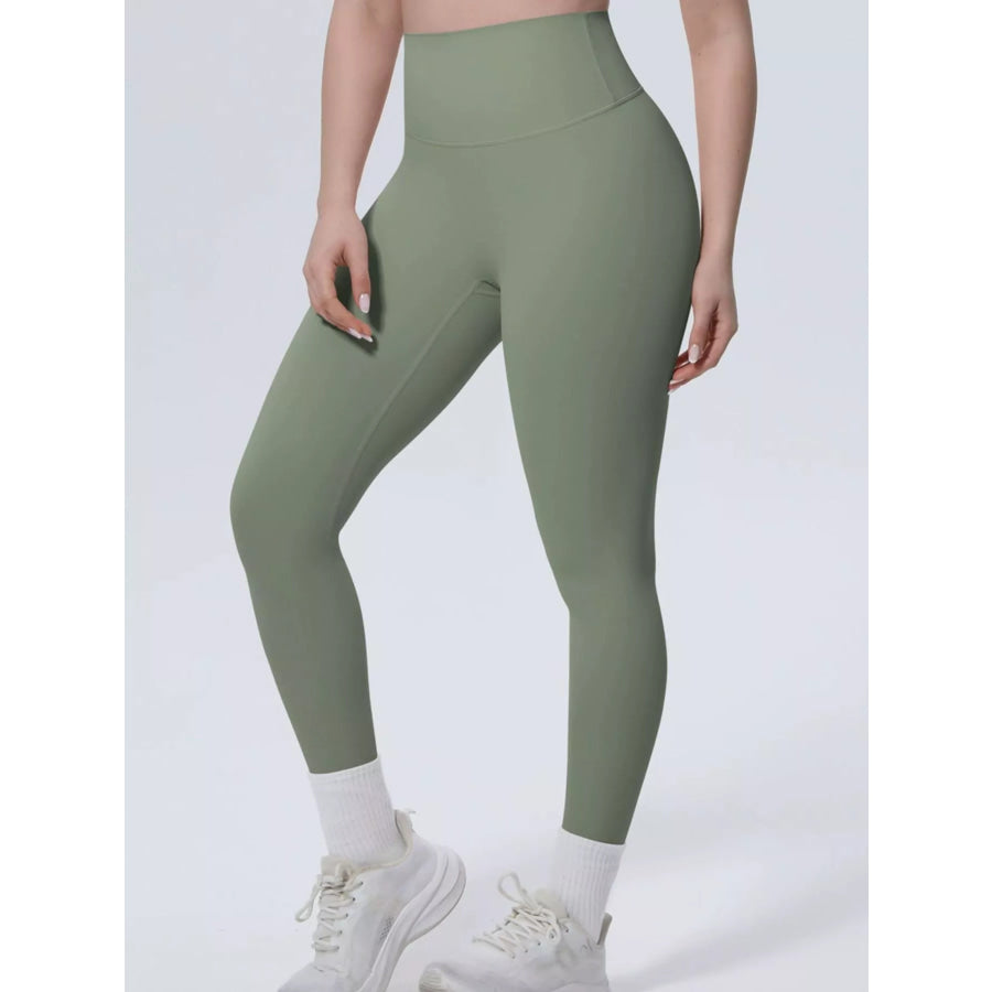 High-Waisted Seamless Active Leggings Sage / S Apparel and Accessories