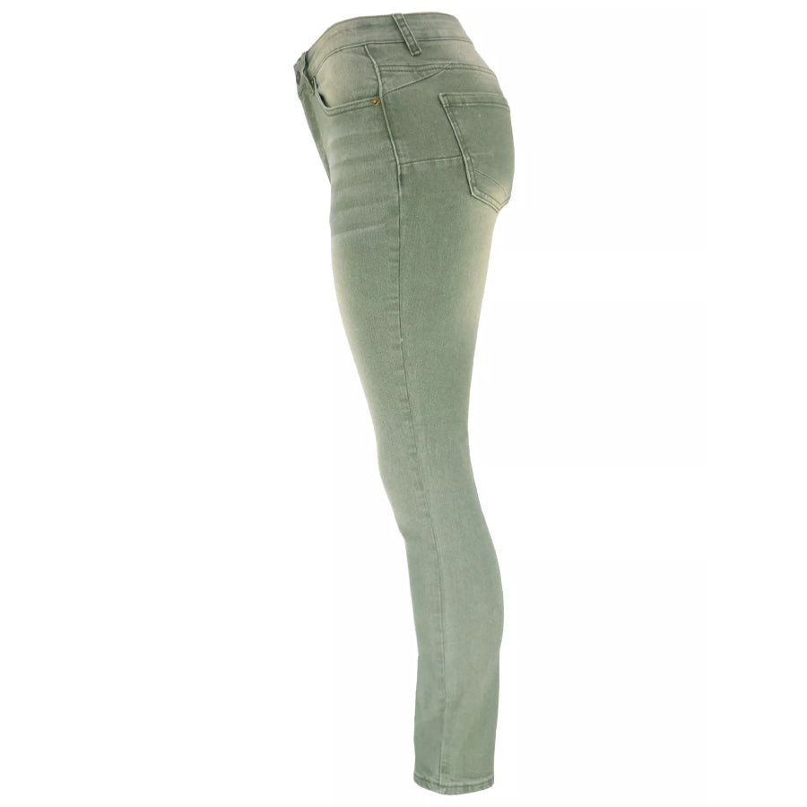 High-Waisted Slim-Fit Jeans Apparel and Accessories