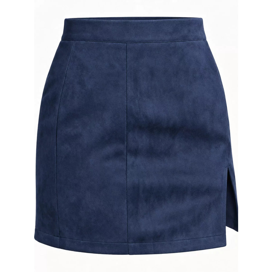 High-Waisted Slit Skirt Apparel and Accessories
