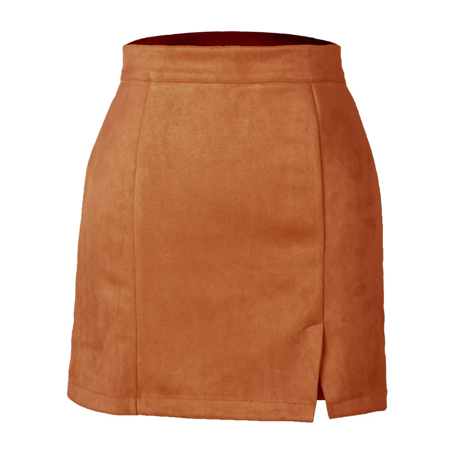 High-Waisted Slit Skirt Apparel and Accessories