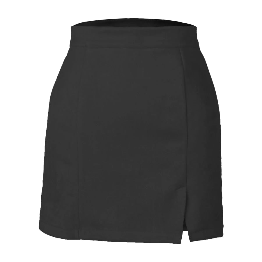 High-Waisted Slit Skirt Apparel and Accessories