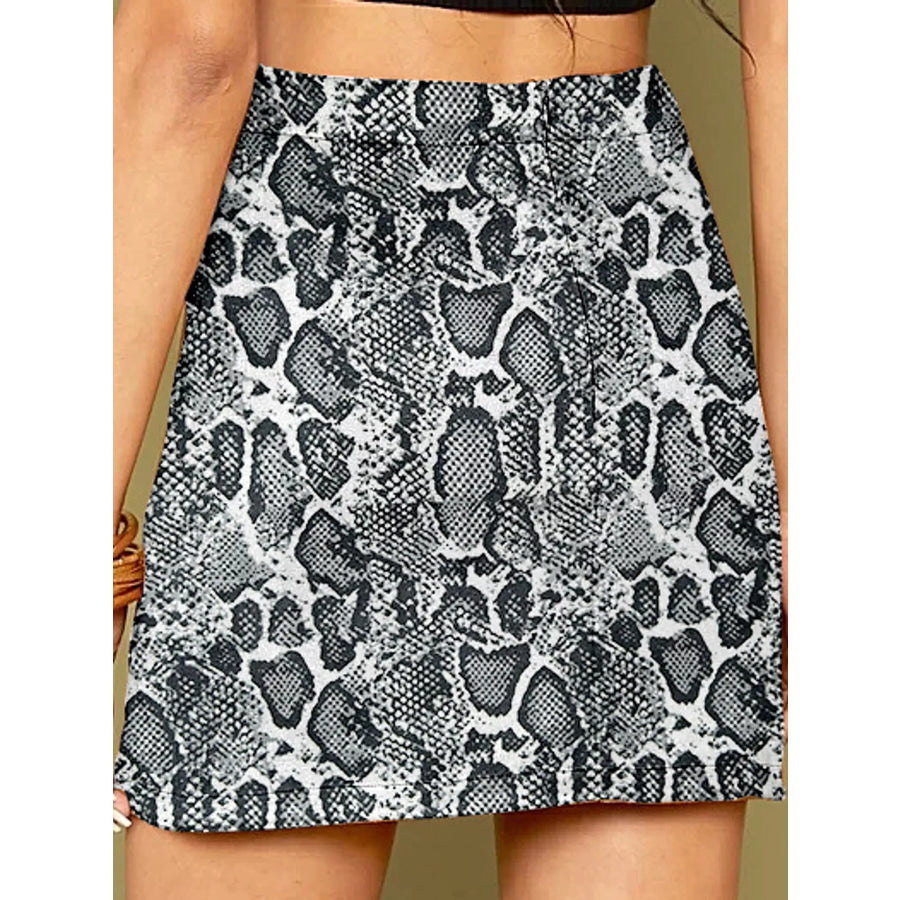High-Waisted Slit Skirt Apparel and Accessories