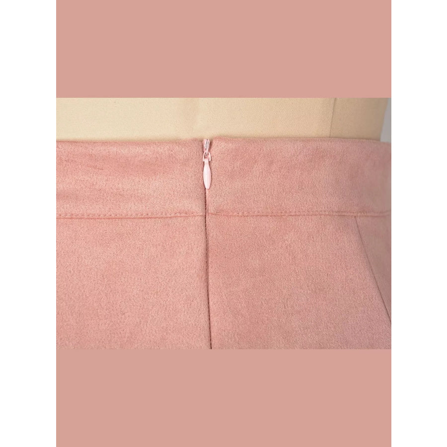 High-Waisted Slit Skirt Apparel and Accessories