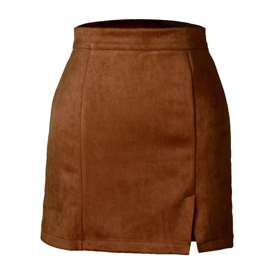 High-Waisted Slit Skirt Apparel and Accessories