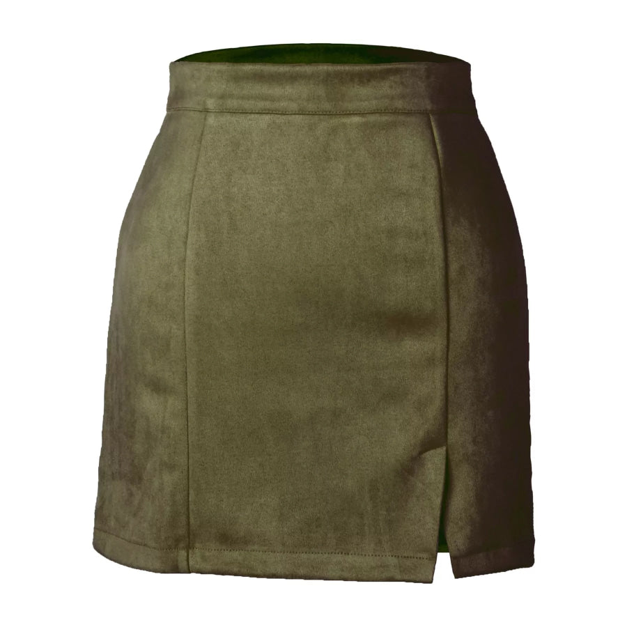High-Waisted Slit Skirt Apparel and Accessories
