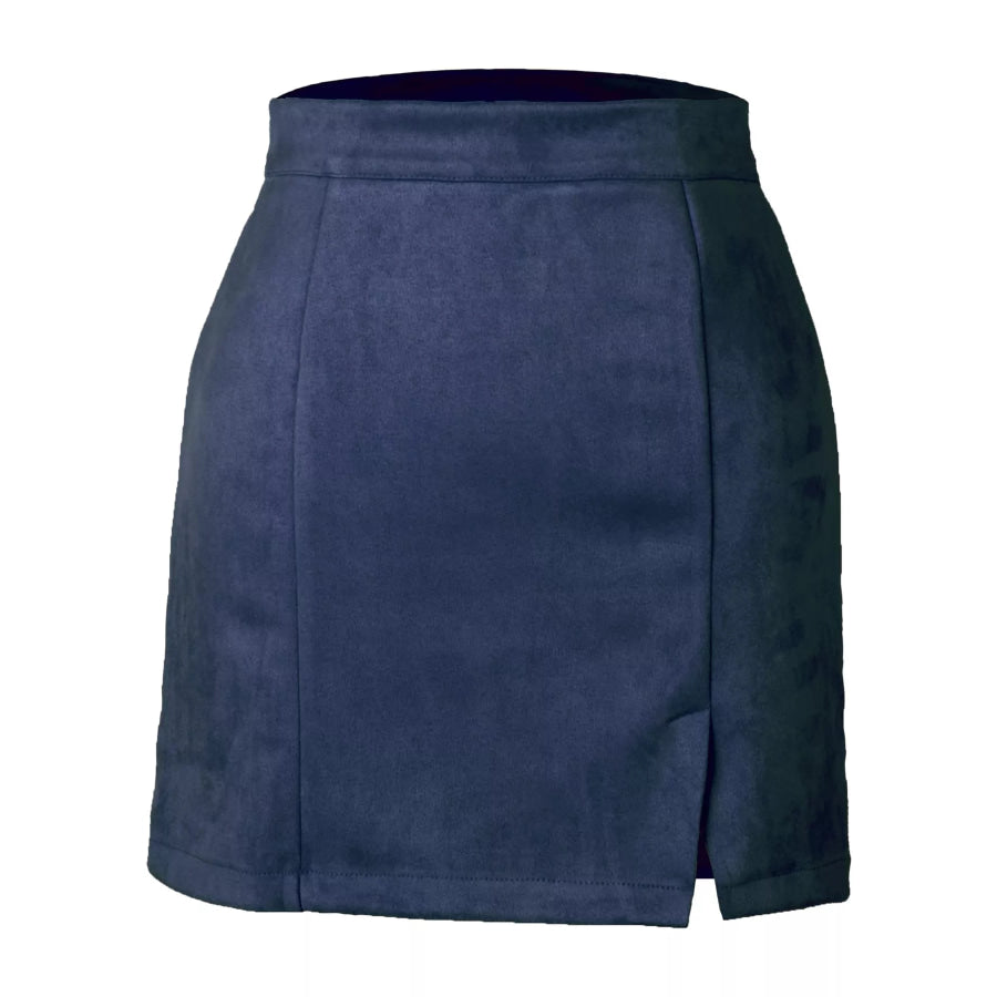 High-Waisted Slit Skirt Apparel and Accessories