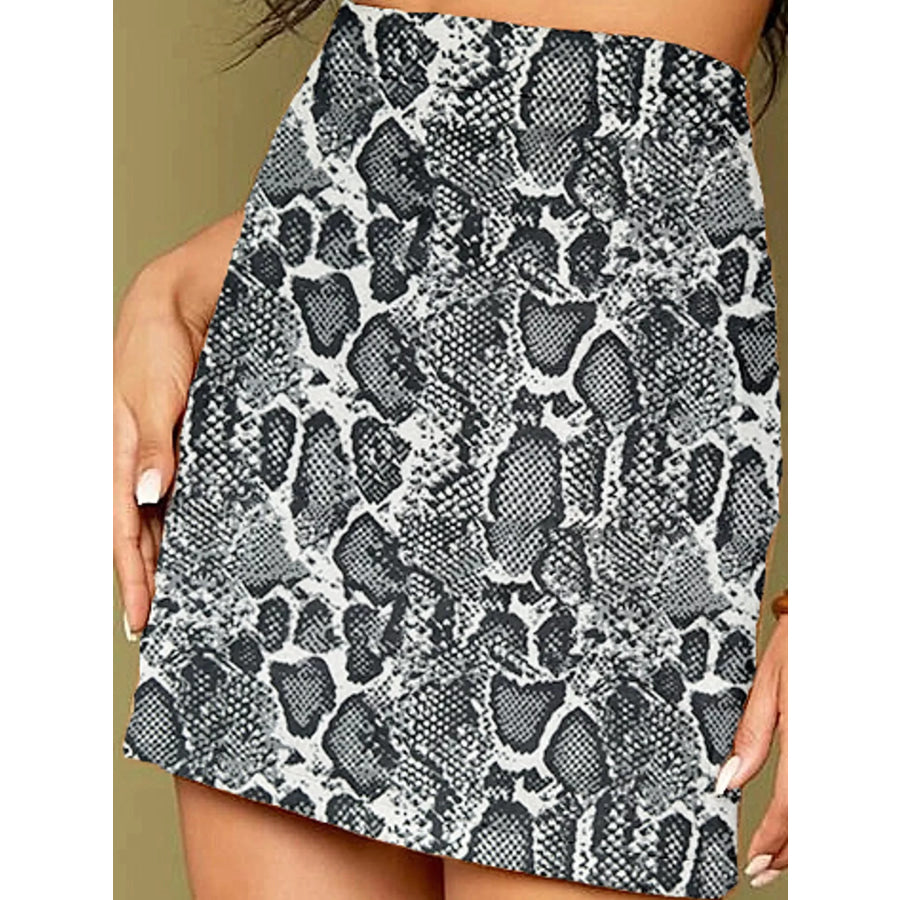 High-Waisted Slit Skirt Apparel and Accessories