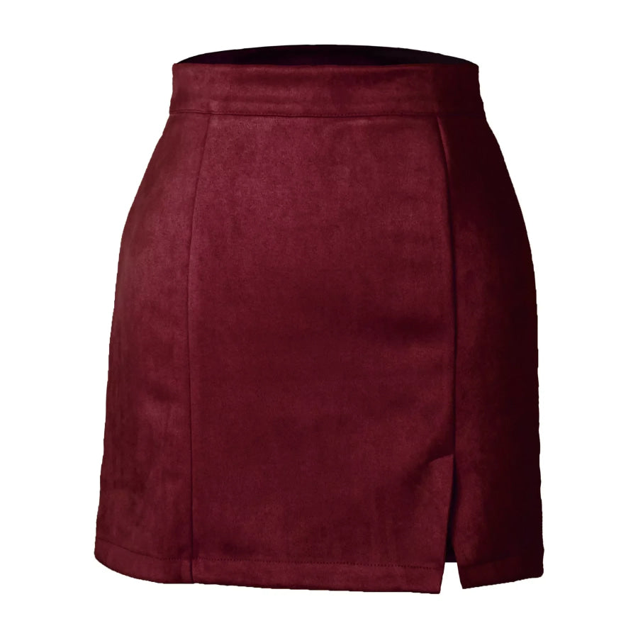 High-Waisted Slit Skirt Apparel and Accessories