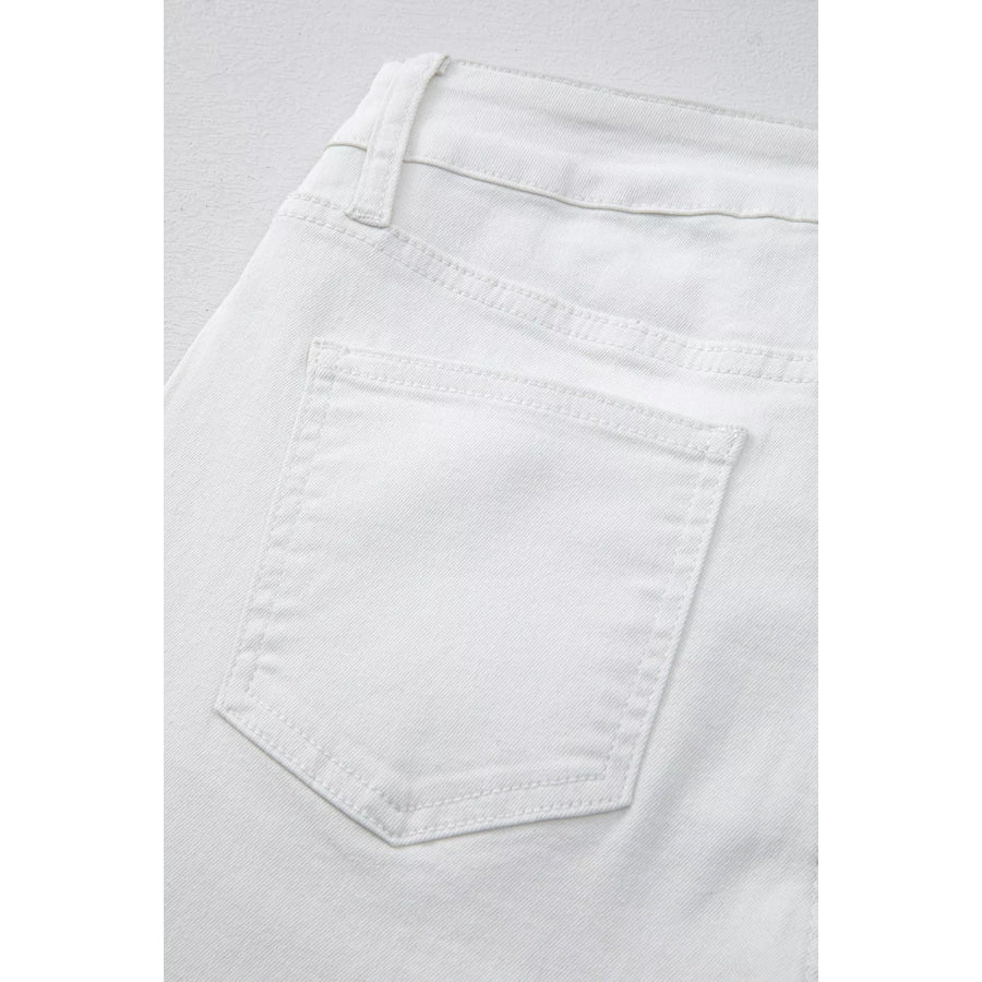 High-Waisted Straight Leg Jeans Apparel and Accessories