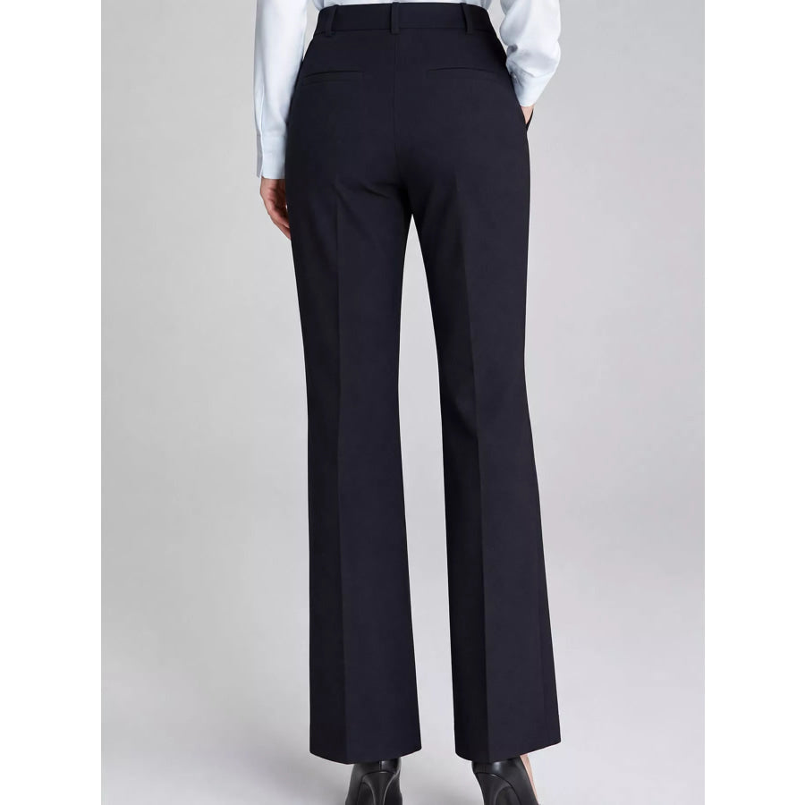 High-Waisted Straight-Leg Pants Apparel and Accessories