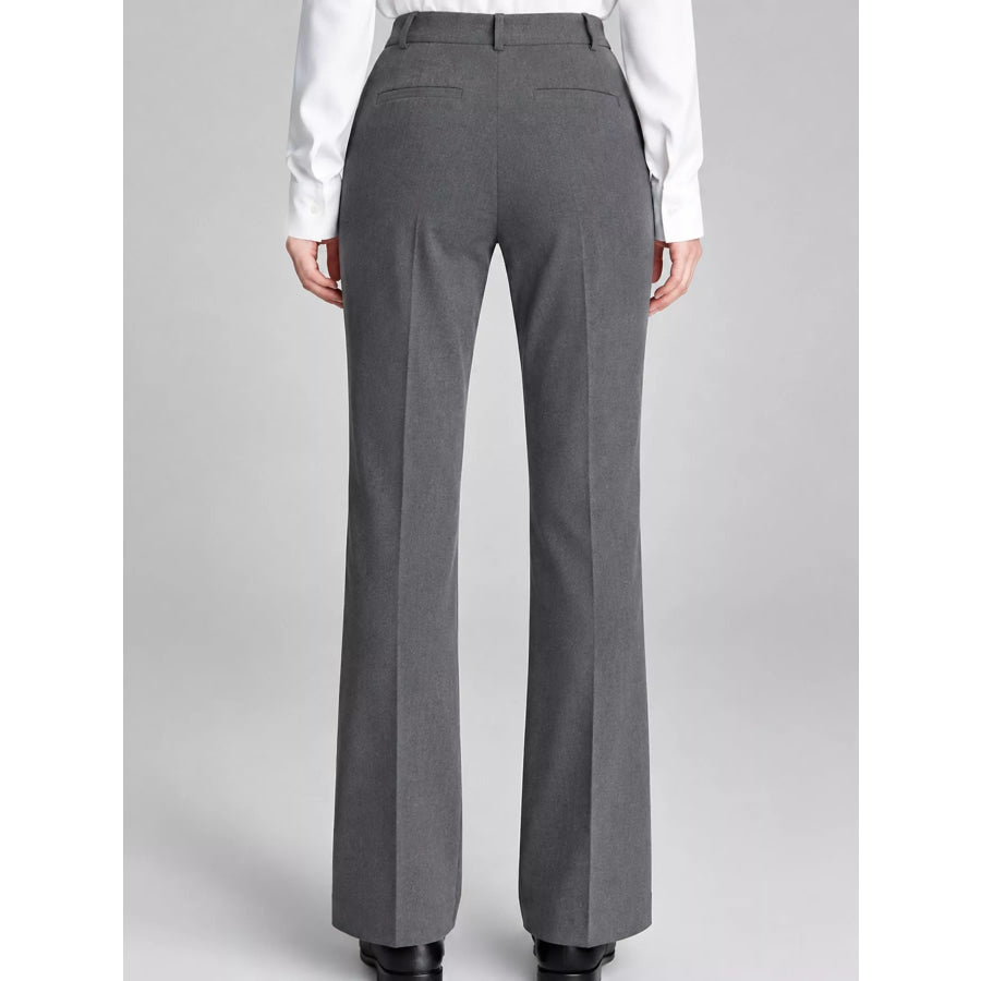 High-Waisted Straight-Leg Pants Apparel and Accessories