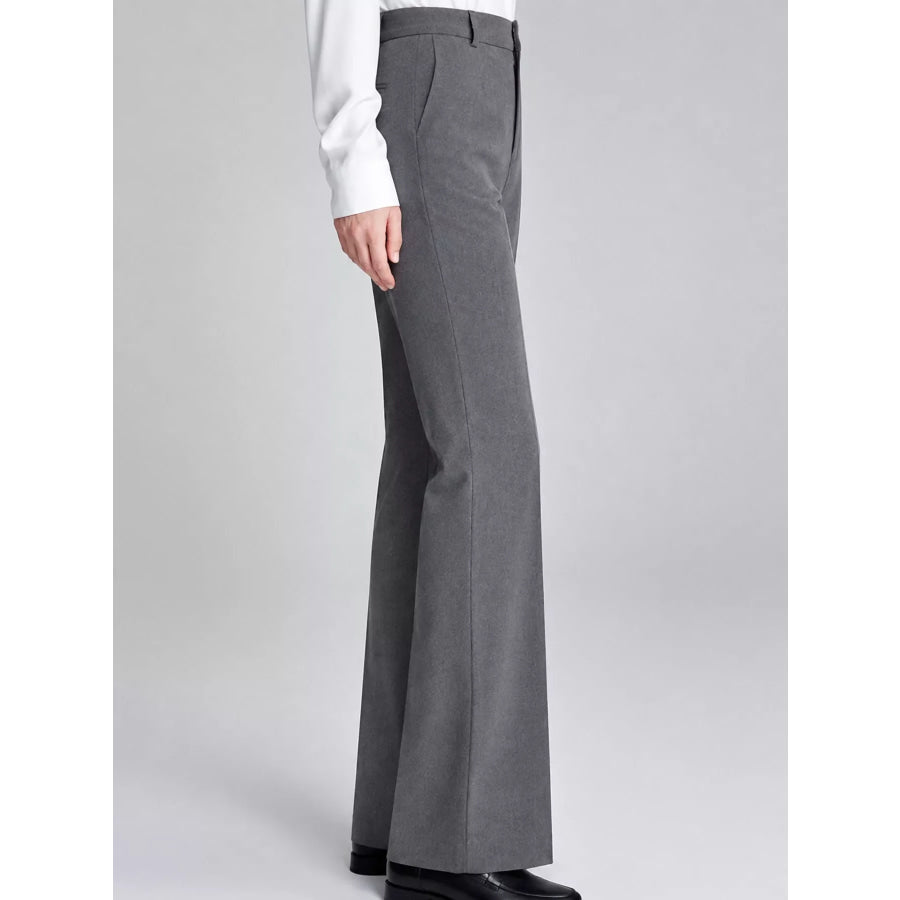High-Waisted Straight-Leg Pants Apparel and Accessories