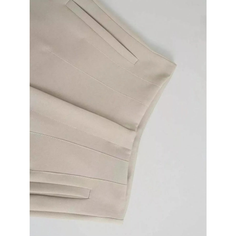 High-Waisted Straight-Leg Pants Apparel and Accessories