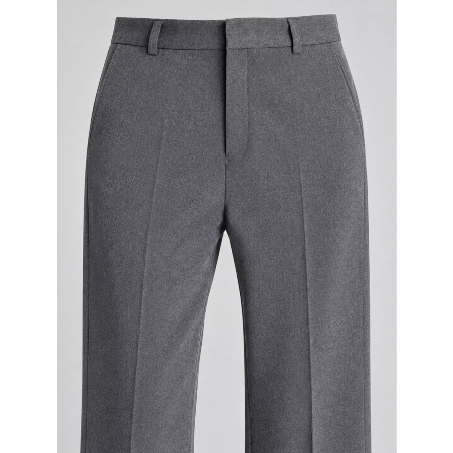 High-Waisted Straight-Leg Pants Apparel and Accessories