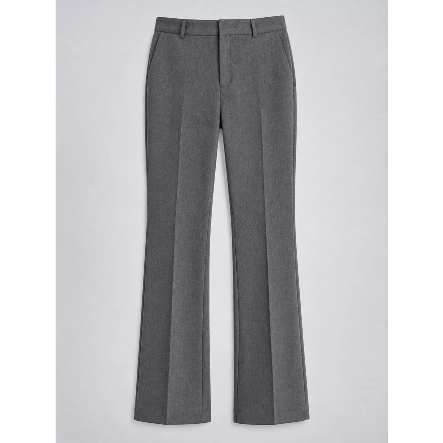 High-Waisted Straight-Leg Pants Apparel and Accessories