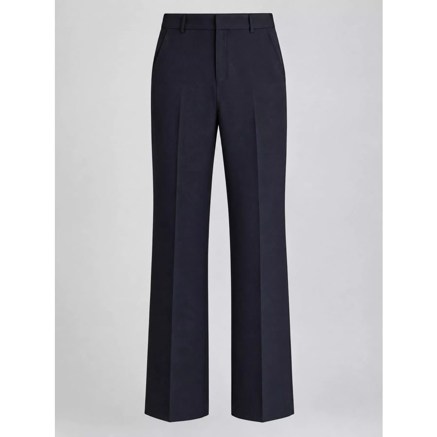 High-Waisted Straight-Leg Pants Apparel and Accessories