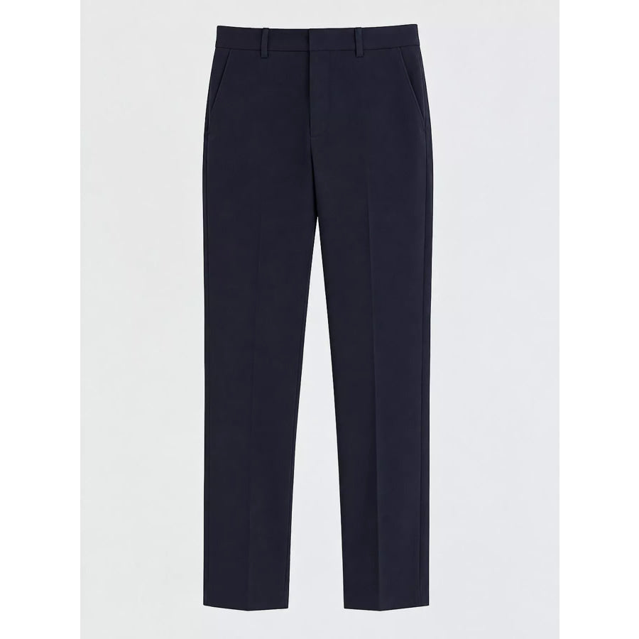 High-Waisted Straight Slim-Fit Pants Apparel and Accessories
