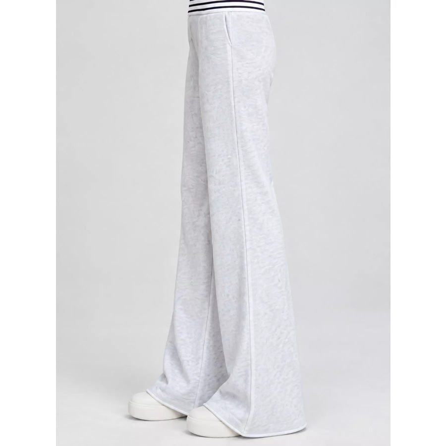 High-Waisted Wide-Leg Flare Pants Apparel and Accessories