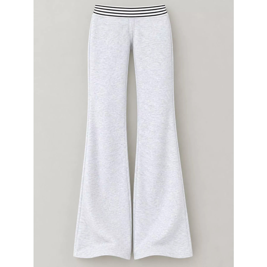 High-Waisted Wide-Leg Flare Pants Apparel and Accessories