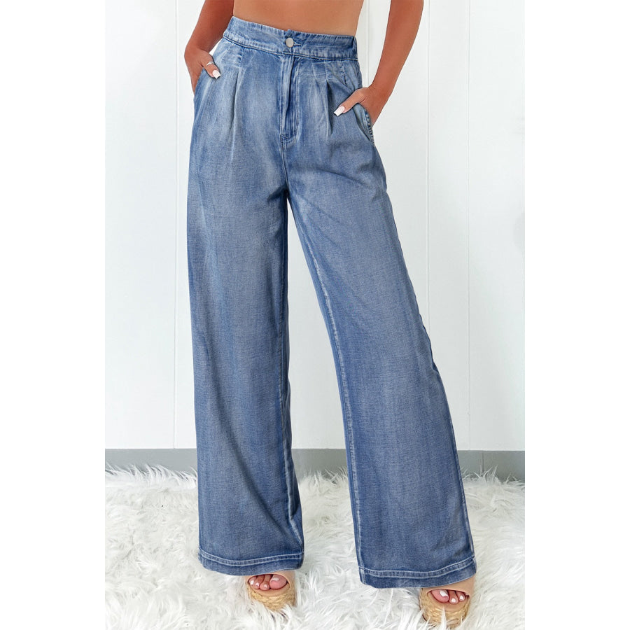 High-Waisted Wide-Leg Jeans Medium / 6 Apparel and Accessories