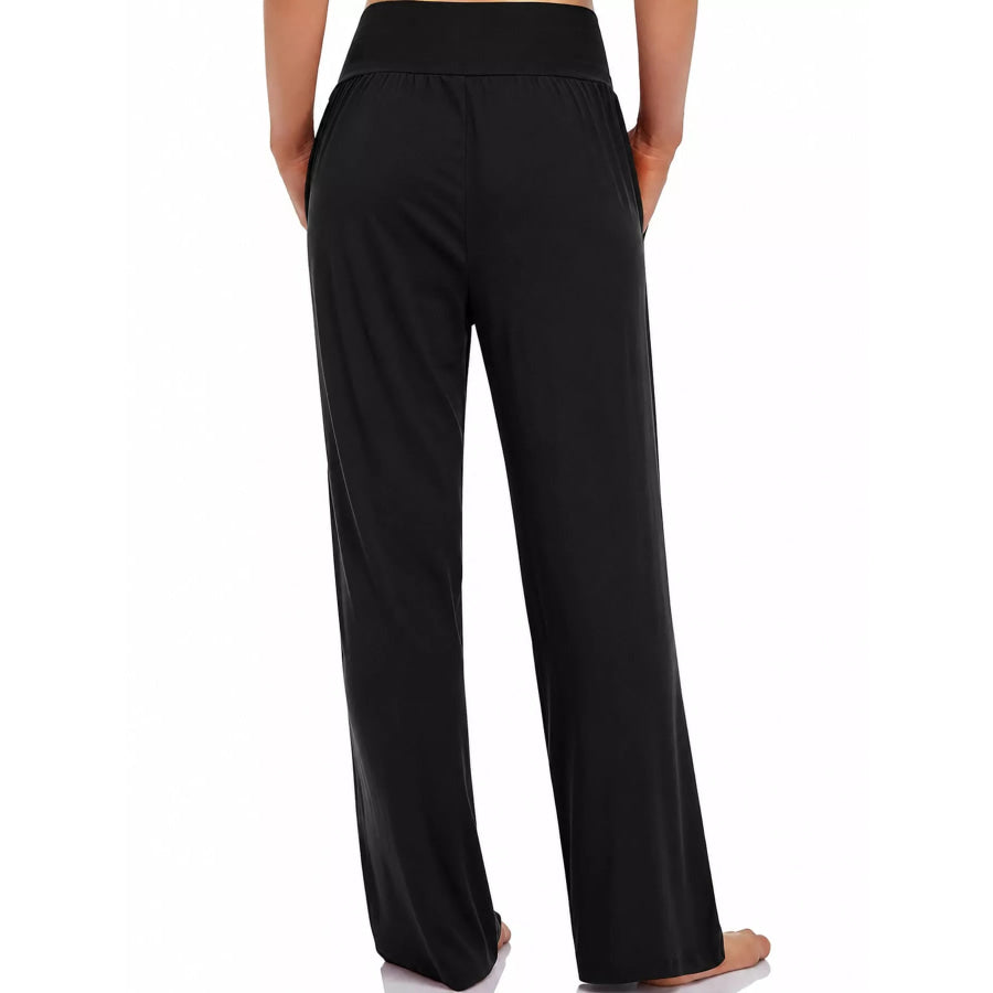 High-Waisted Wide-Leg Pants Apparel and Accessories
