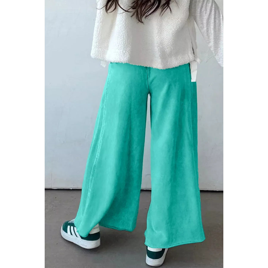 High-Waisted Wide-Leg Pants Apparel and Accessories