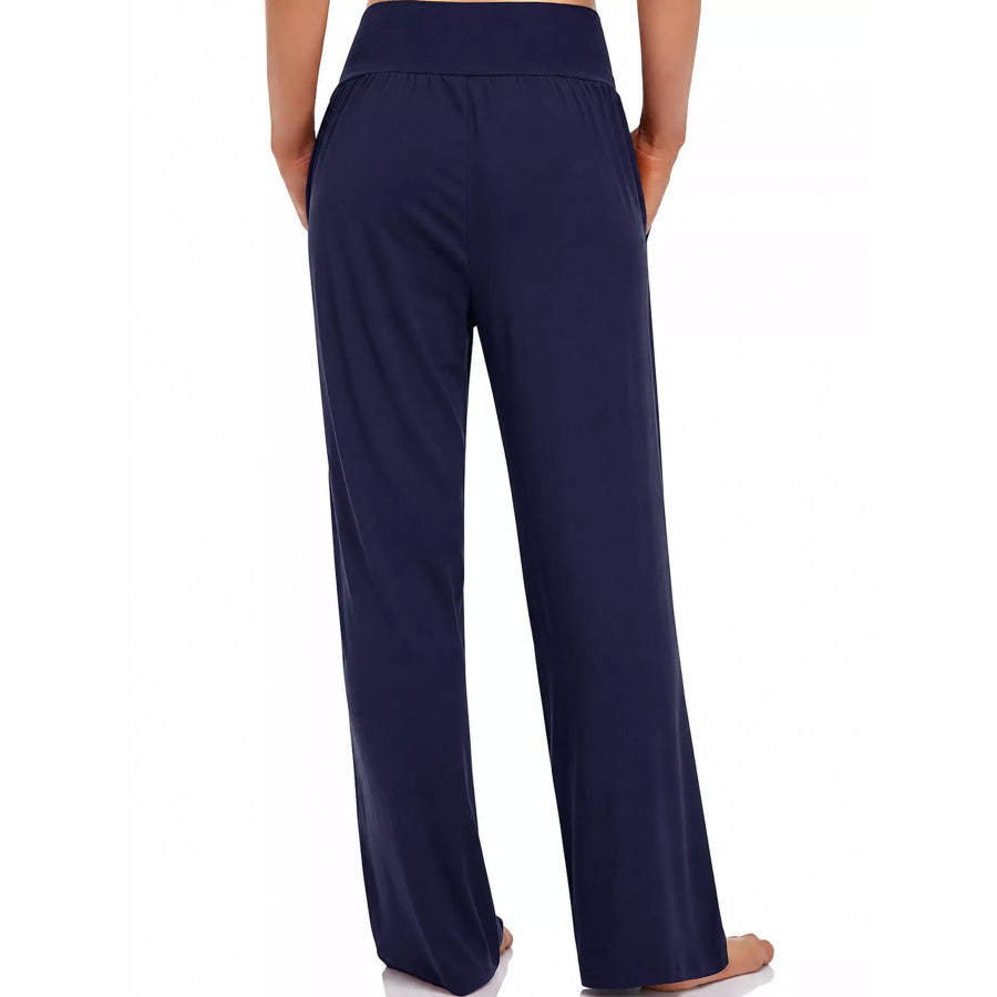 High-Waisted Wide-Leg Pants Apparel and Accessories