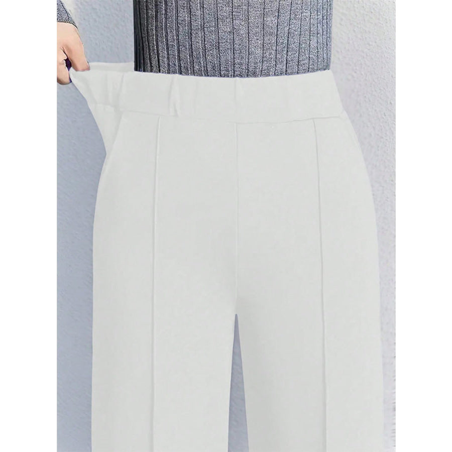 High-Waisted Wide Leg Pants Apparel and Accessories