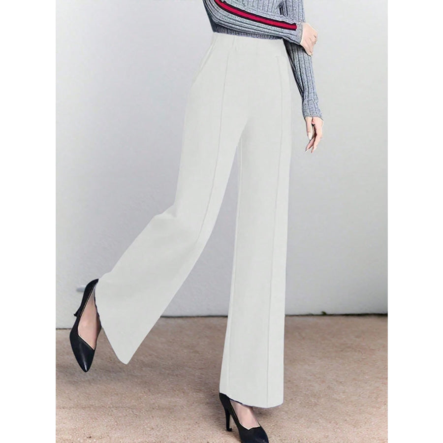 High-Waisted Wide Leg Pants Apparel and Accessories
