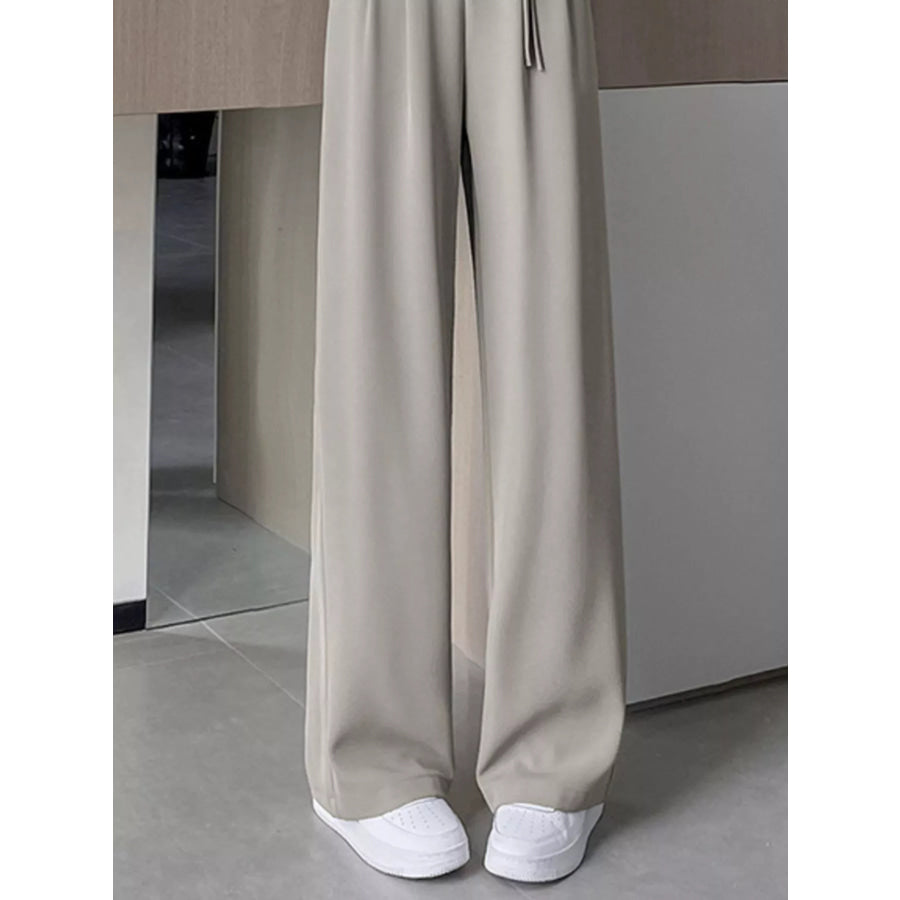 High-Waisted Wide-Leg Pants Apparel and Accessories