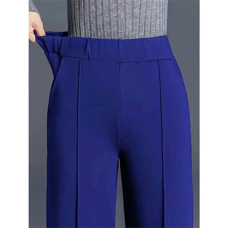 High-Waisted Wide Leg Pants Apparel and Accessories