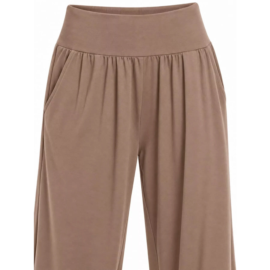 High-Waisted Wide-Leg Pants Apparel and Accessories