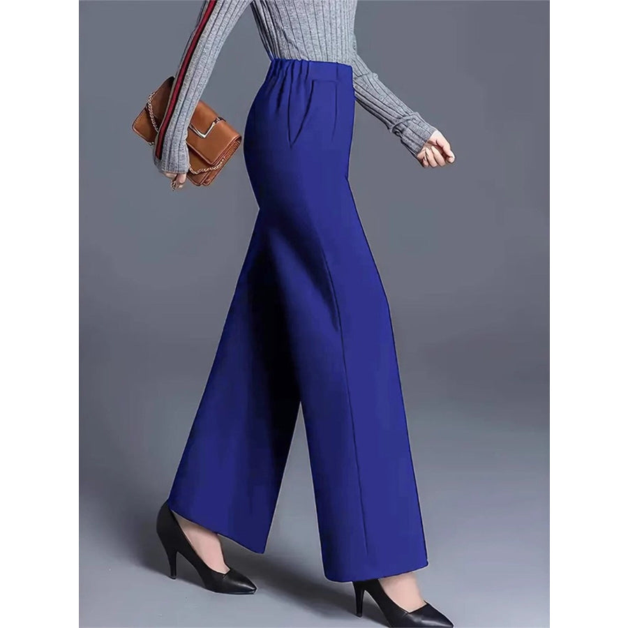 High-Waisted Wide Leg Pants Apparel and Accessories