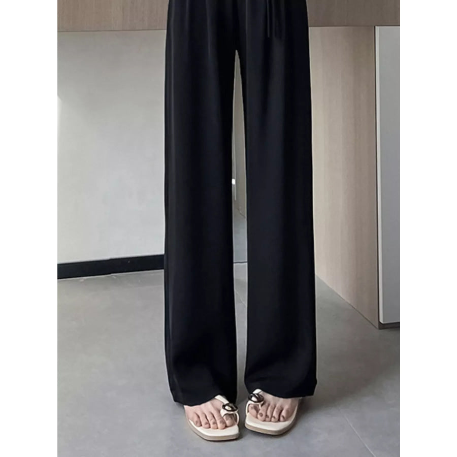 High-Waisted Wide-Leg Pants Apparel and Accessories
