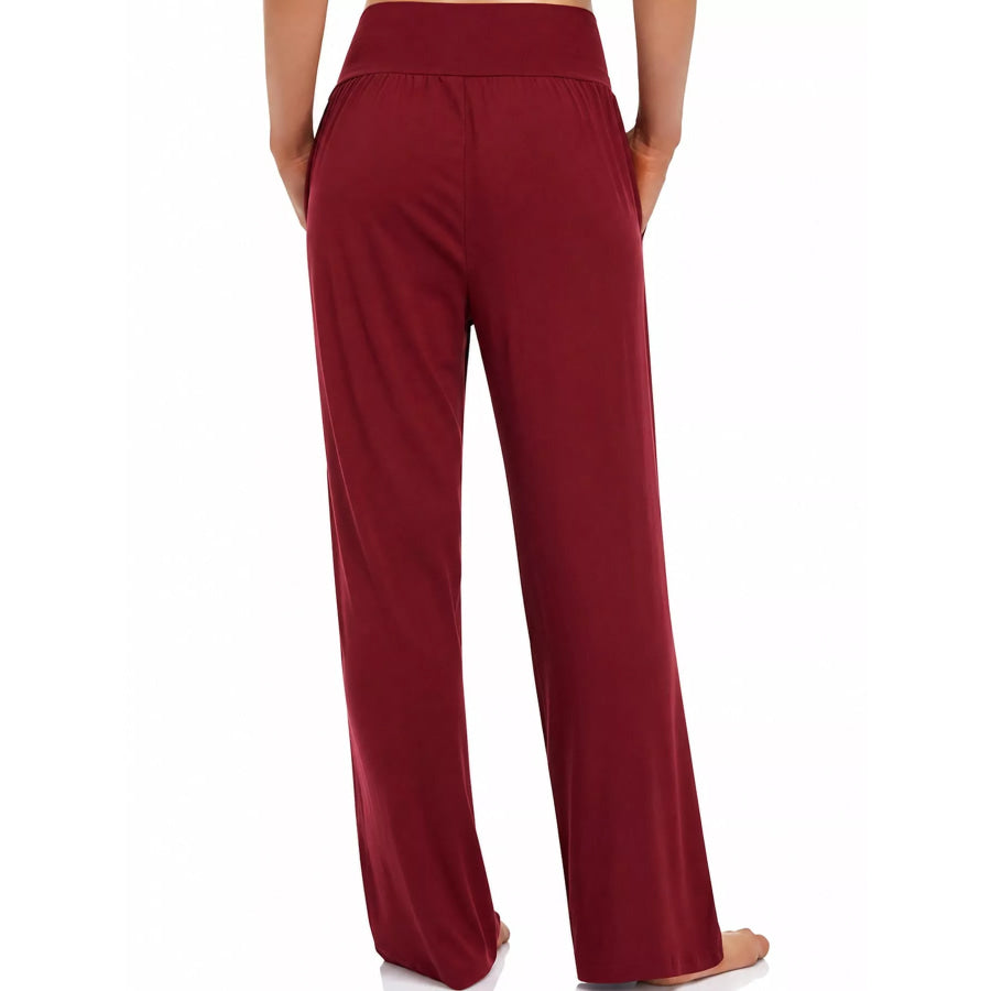 High-Waisted Wide-Leg Pants Apparel and Accessories