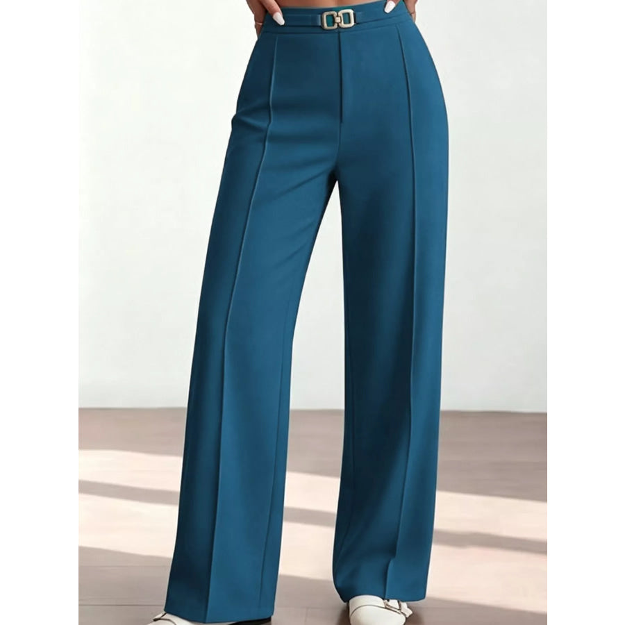 High-Waisted Wide-Leg Pants Apparel and Accessories