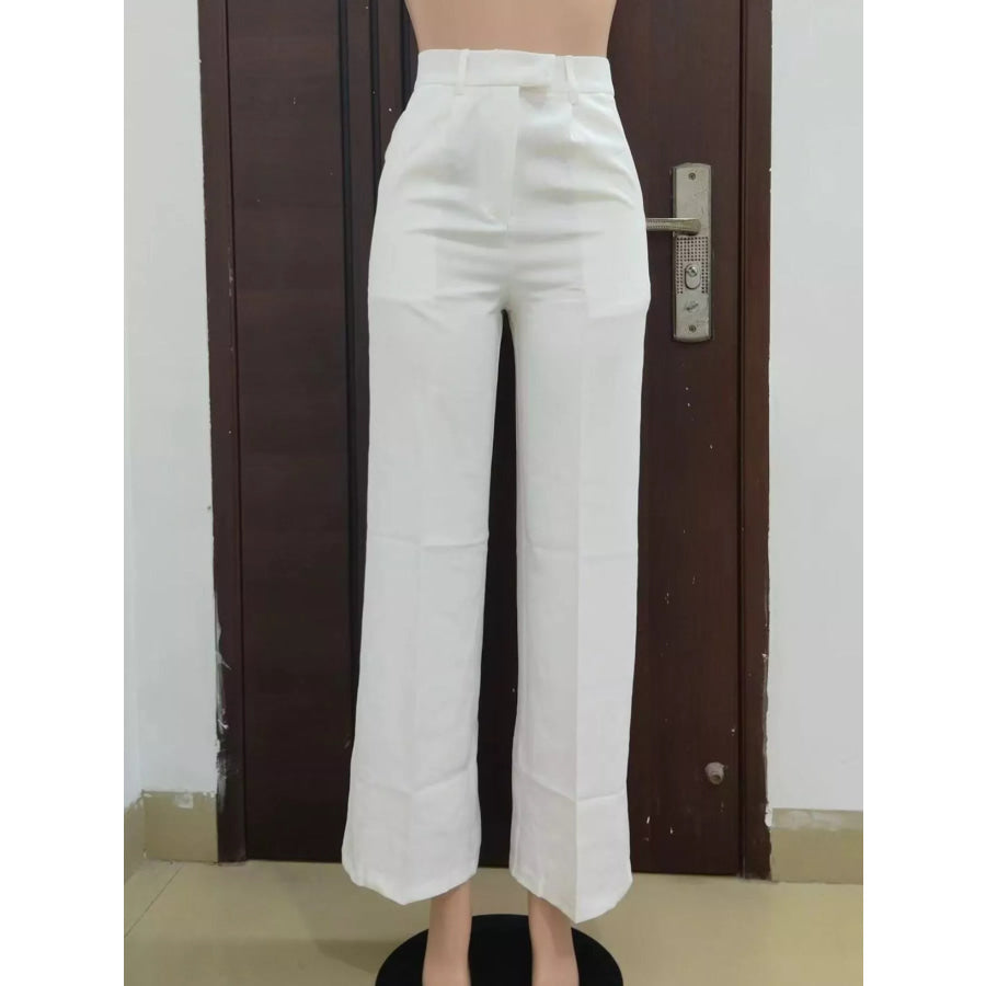 High-Waisted Wide-Leg Pants Apparel and Accessories