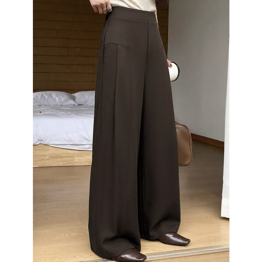 High-Waisted Wide-Leg Pants Apparel and Accessories