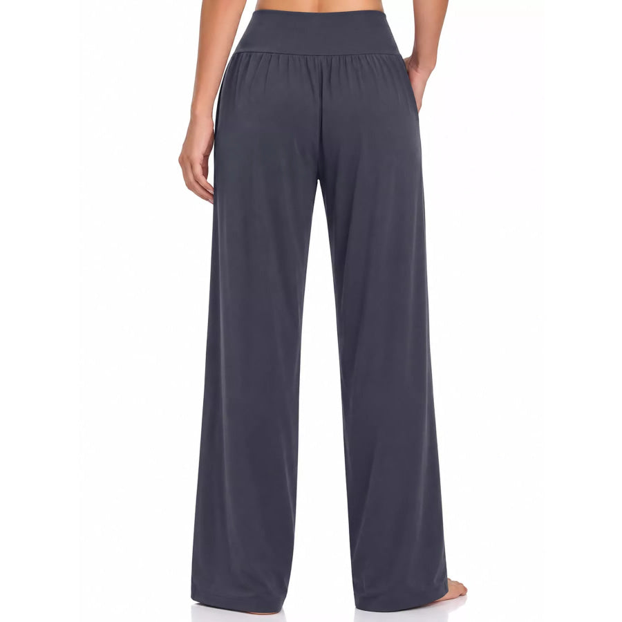 High-Waisted Wide-Leg Pants Apparel and Accessories