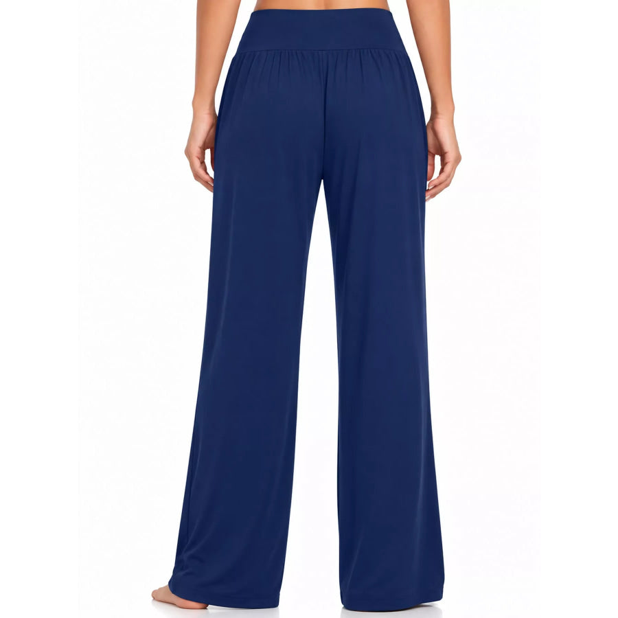 High-Waisted Wide-Leg Pants Apparel and Accessories