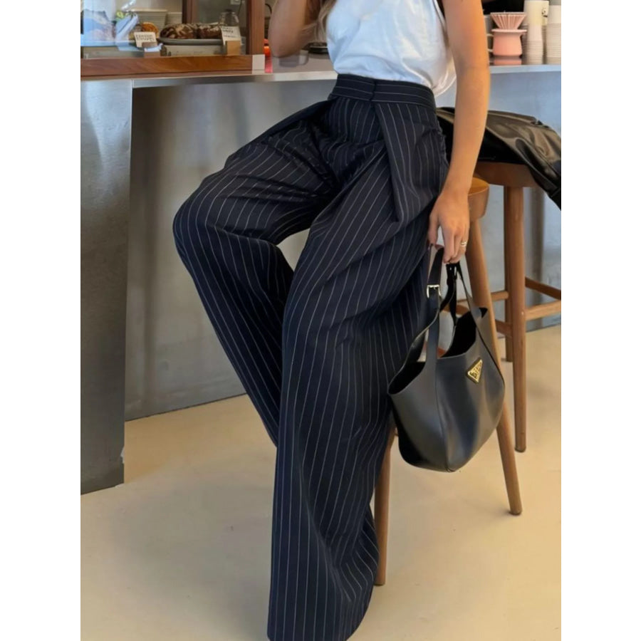 High-Waisted Wide-Leg Pants Apparel and Accessories